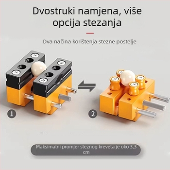 Stolni vise s aluminijskim legurom, držač za probijanje i stezaljka