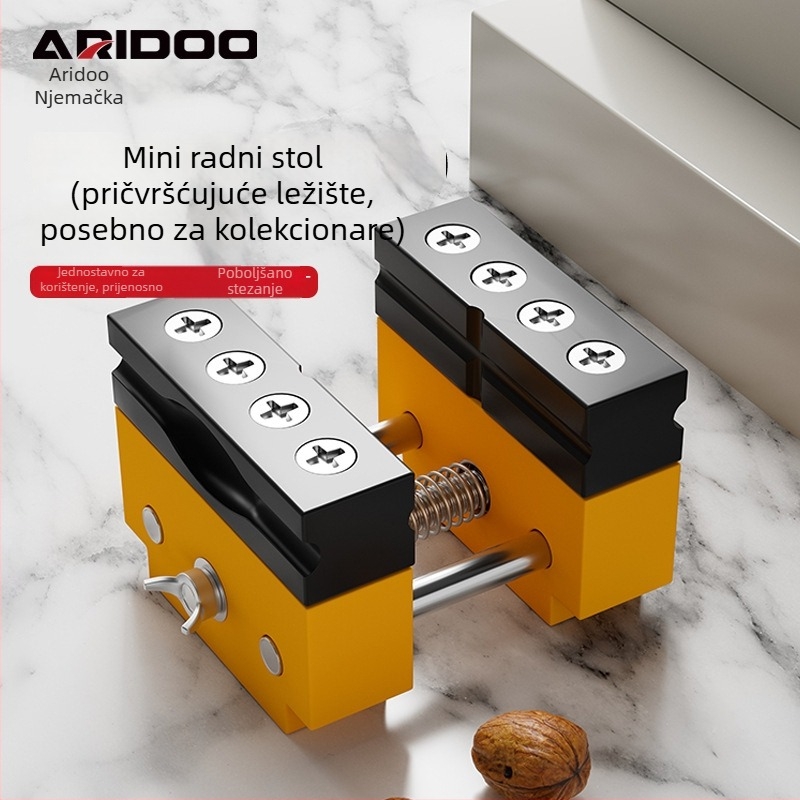 Stolni vise s aluminijskim legurom, držač za probijanje i stezaljka