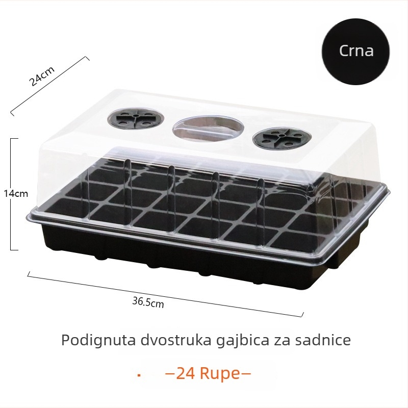 Plastična kutija za sadnice za kućno vrtlarenje