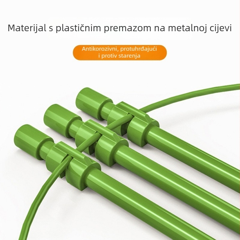 Prilagodljiv stalak za penjanje biljaka od čelične cijevi s plastiziranim premazom