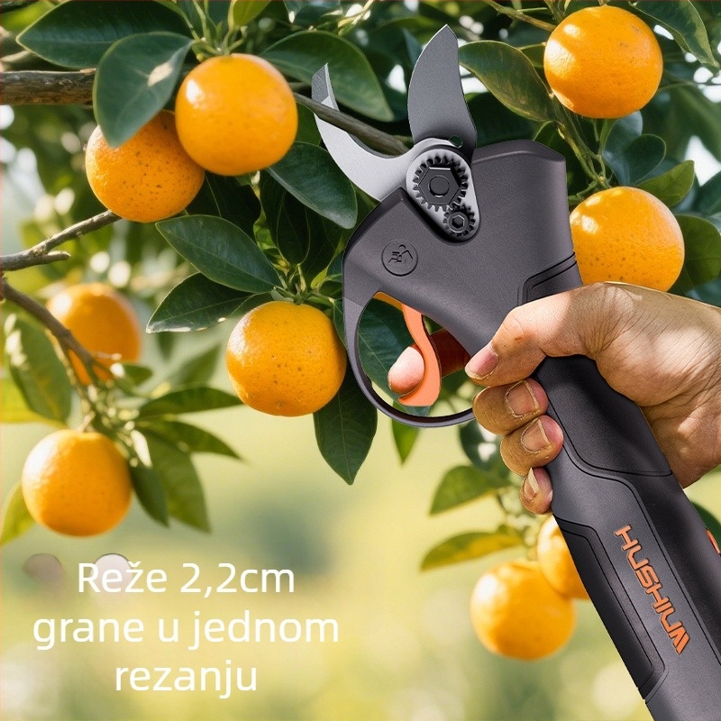 Električne škare za podrezivanje, bez četkica motora, ugrađena litijska baterija, Type-C punjenje, za voćke i debele grane
