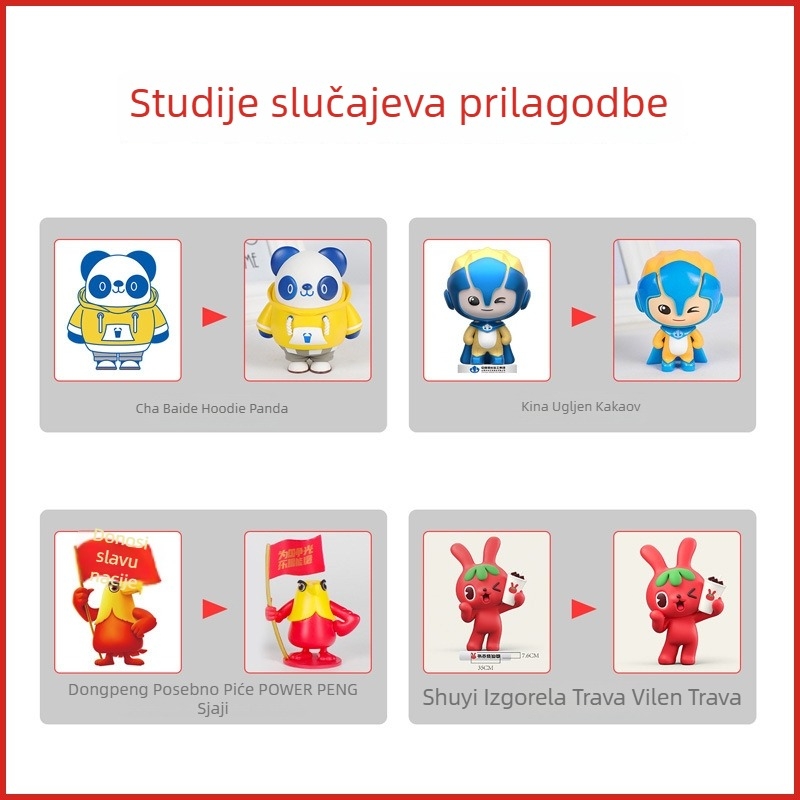 Prilagođena resin figura za vrt, karikatura stil, dekor za mikro pejzaž