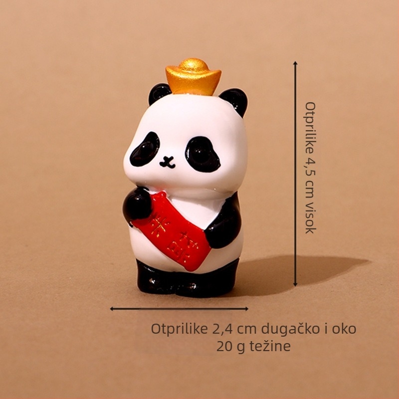 Panda Mikro Krajolik od Smole – kućni dekorativni predmet, kineskog stila; Materijal: smola; Kategorija: smolani zanati; Značka: trendy cute accessories