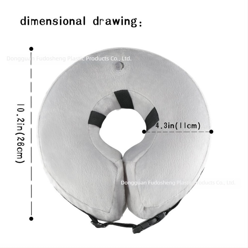 Nafukljivi psi ovratnik za postoperativnu upotrebu, protiv lizanja, ekološki PVC, šifra Dbb 000013