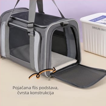 Platnena torba za mačke za putovanja; Materijal: platno; Kategorija: Torba za kućne ljubimce; Uvoz: Ne