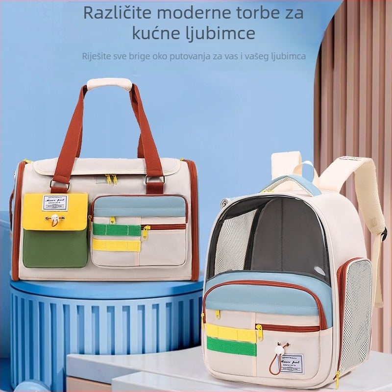 Torba za kućne ljubimce: ruksak za mačke, Oxford tkanina, podrijetlo Hebei, srednji kapacitet, jednostavan uzorak, srednje tvrdoća
