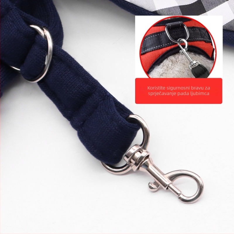 Torba za kućne ljubimce s remenom za crossbody i prozračnom mrežicom (Materijal: poliester; Podrijetlo: Guangdong; Čvrstoća: srednje mekana; Kategorija: torba za kućne ljubimce)