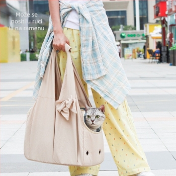 Torba za kućne ljubimce, mekana tkanina, jednobojni uzorak