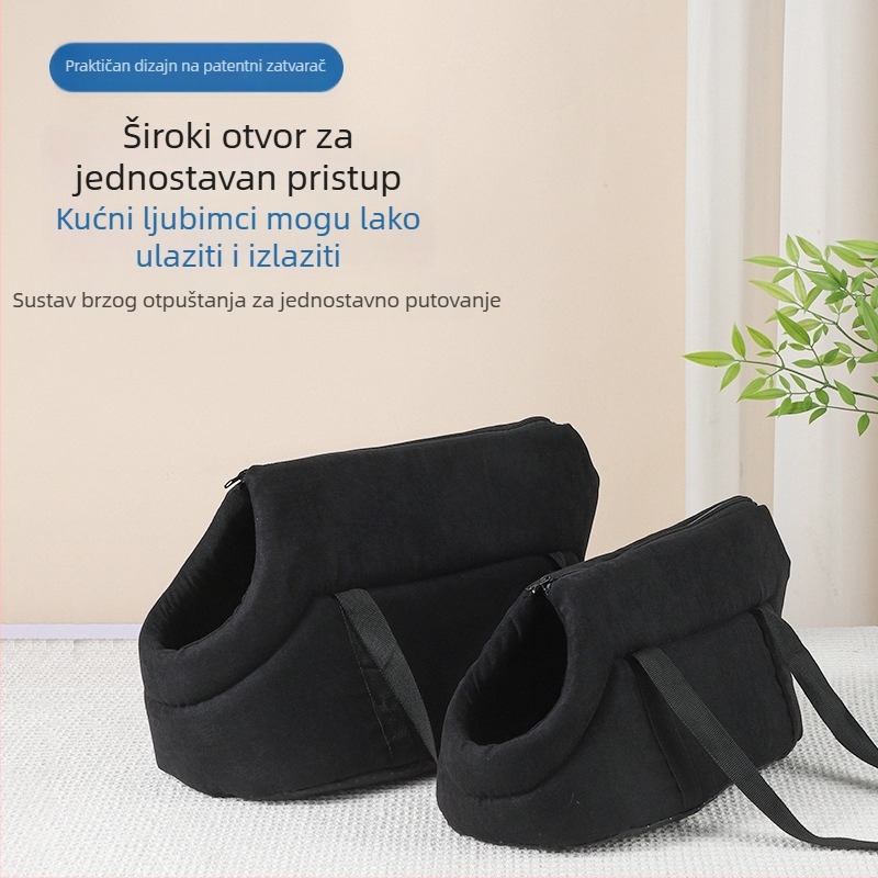 Sklopiva torba za kućne ljubimce za mačke i pse – Oxford materijal, kapacitet 0,5–5 kg, jednobojni uzorak