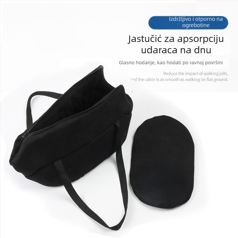 Sklopiva torba za kućne ljubimce za mačke i pse – Oxford materijal, kapacitet 0,5–5 kg, jednobojni uzorak