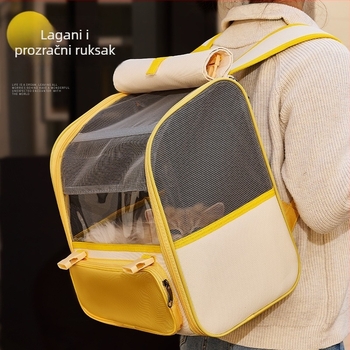 Torba za mačke za izlazak, prozračna i sklopiva, kapacitet 8 kg, Oxford tkanina