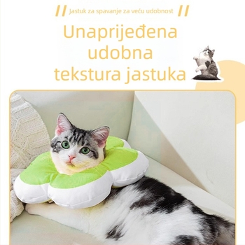 Tongbo Elizabethan ogrlica za kućne ljubimce – Cartoon uzorak, Poliester, Univerzalno, Protizlizanje