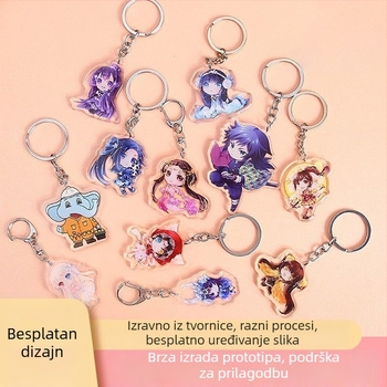 Akrilni karikaturalni ključni lanac – privjesak za ruksak, Lizhou, pojedinačno pakiranje