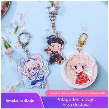 Akrilni karikaturalni ključni lanac – privjesak za ruksak, Lizhou, pojedinačno pakiranje