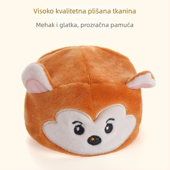 Mačja plišana kapa za glavu s Velcro – lako skidanje i pranje, za proljeće i jesen