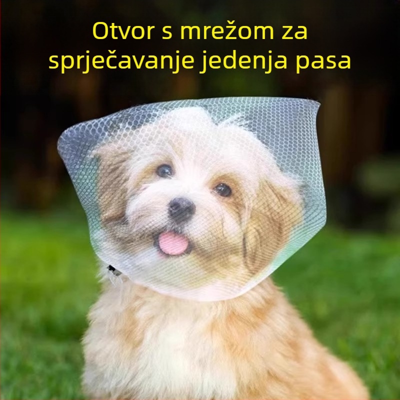 Namusnik za psa s mrežom, zaštita od lizanja i grizenja, INS stil, twill tkivo, za sve sezone