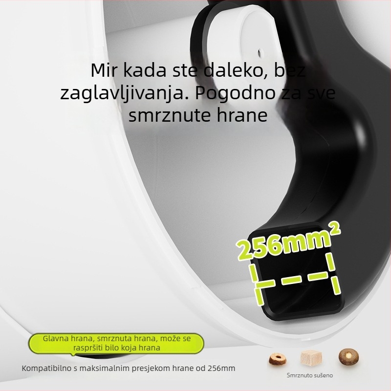 Habas Ferris Wheel zidni pametni hranilnik za kućne ljubimce, s automatskim tajmerom i porcijskim hranjenjem, daljinsko upravljanje za mačke i pse, podržava aplikaciju