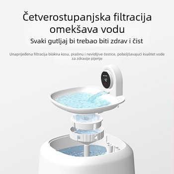 Miwei automatizirani posuda za vodu za kućne ljubimce – konstantna temperatura, kruženjem vode, tih rad, dvostruki filtracijom