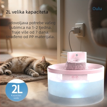 Inteligentna fontana za vodu za kućne ljubimce, velik kapacitet, filtracija, pročišćavanje i sterilizacija