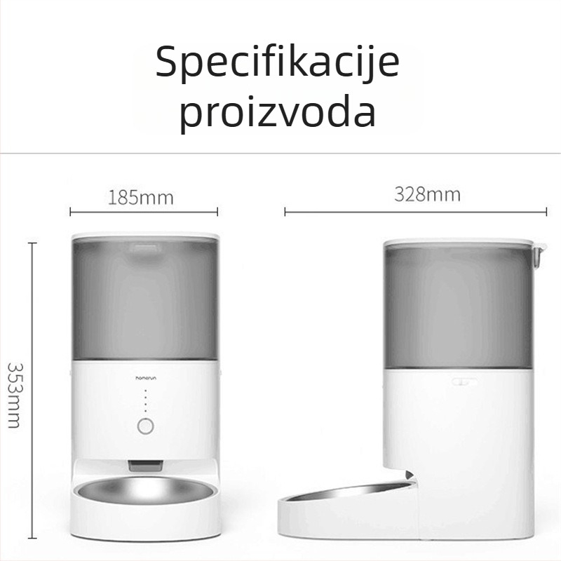 Automatski hranilnik za mačke i pse — uz podršku aplikacije, tajmer, samostalno hranjenje, Hörmann