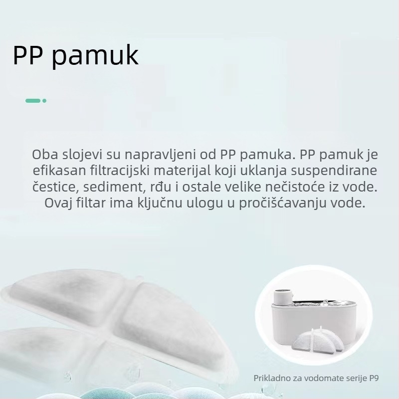 Filter element za vodeni dispenser za kućne ljubimce P9 – Aktivni ugljen, za pse i mačke, neodvojiv, 0,3 kg