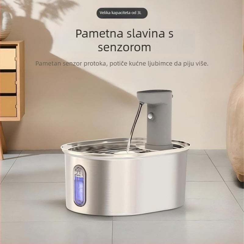 Dispenzer za vodu za mačke SPF-03-Tr, bežični, automatsko kruženje vode, odvojiv, pogodan za mačke i pse