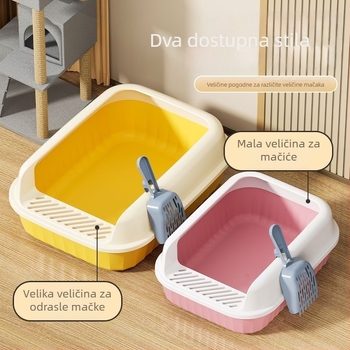 Kutija za mačji pijesak – otvorena, kvadratnog oblika, PP, Haixinglong