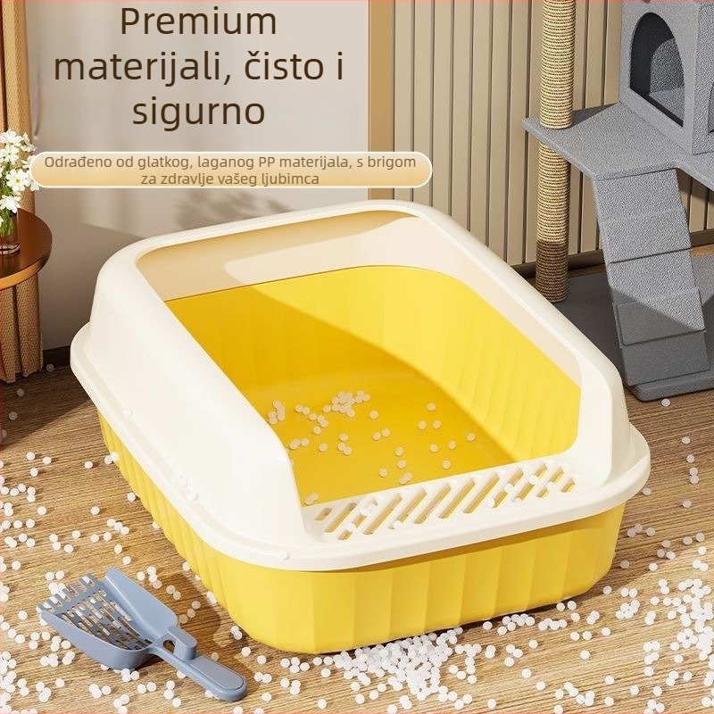 Kutija za mačji pijesak – otvorena, kvadratnog oblika, PP, Haixinglong