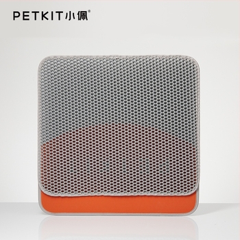 PETKIT Xiaopei podloga za mačju toaletu za kontrolu pijeska – dvostruki filter, kružnog oblika, velika, PVC