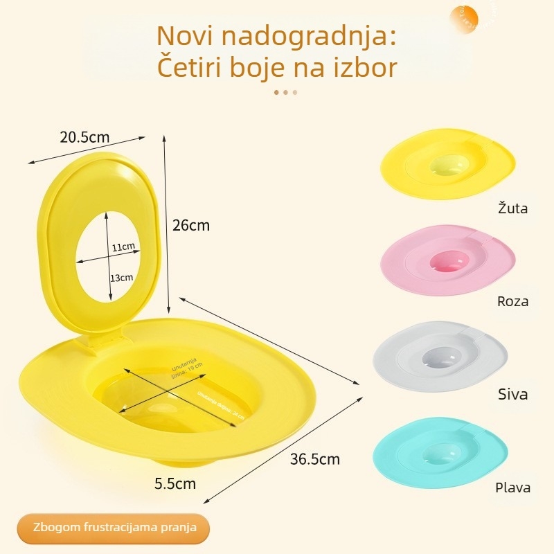 Toalet za mačke za trening, poluzatvoren dizajn, PVC materijal, verzija 2.0, bez pametnih funkcija