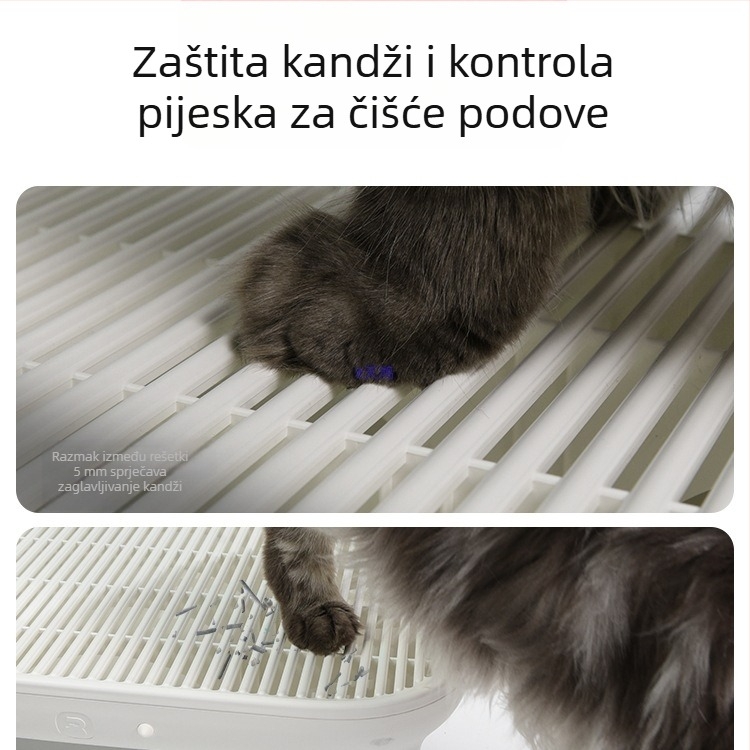 Inteligentni pedal za kontrolu pijeska u mačjoj WC, PVC, Xiangrun, kompatibilan s 106 pametnih mačjih ladica, protiv prskanja