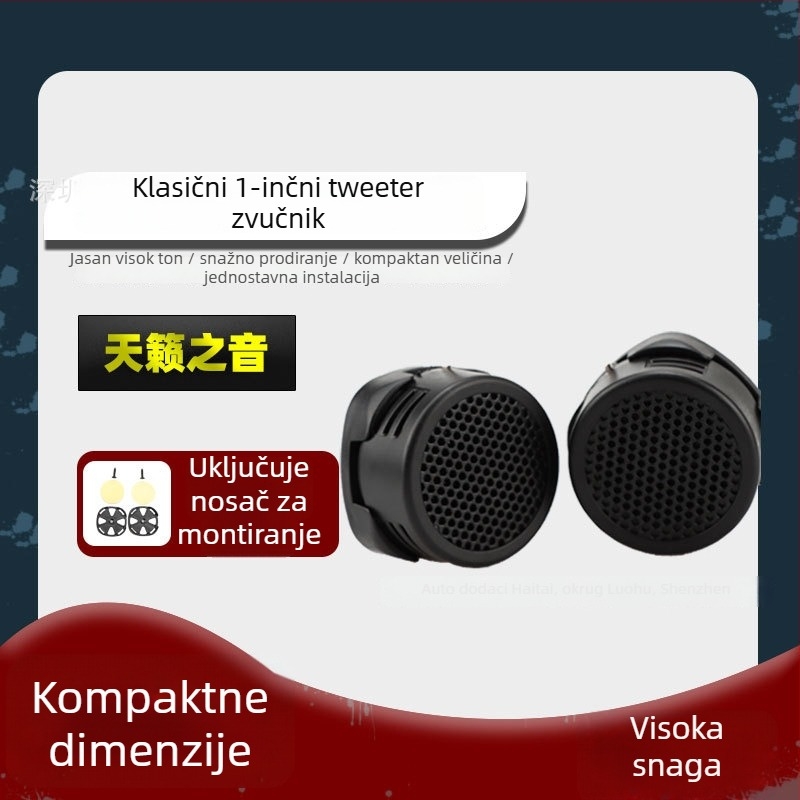 Okrugli automobilski tweeter, model Tweeter head, 10W, 8Ω