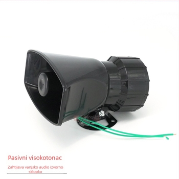 KX-500A automobilski alarmni klaxon – 60-100 W, 4 Ω, 120 dB, univerzalna kompatibilnost