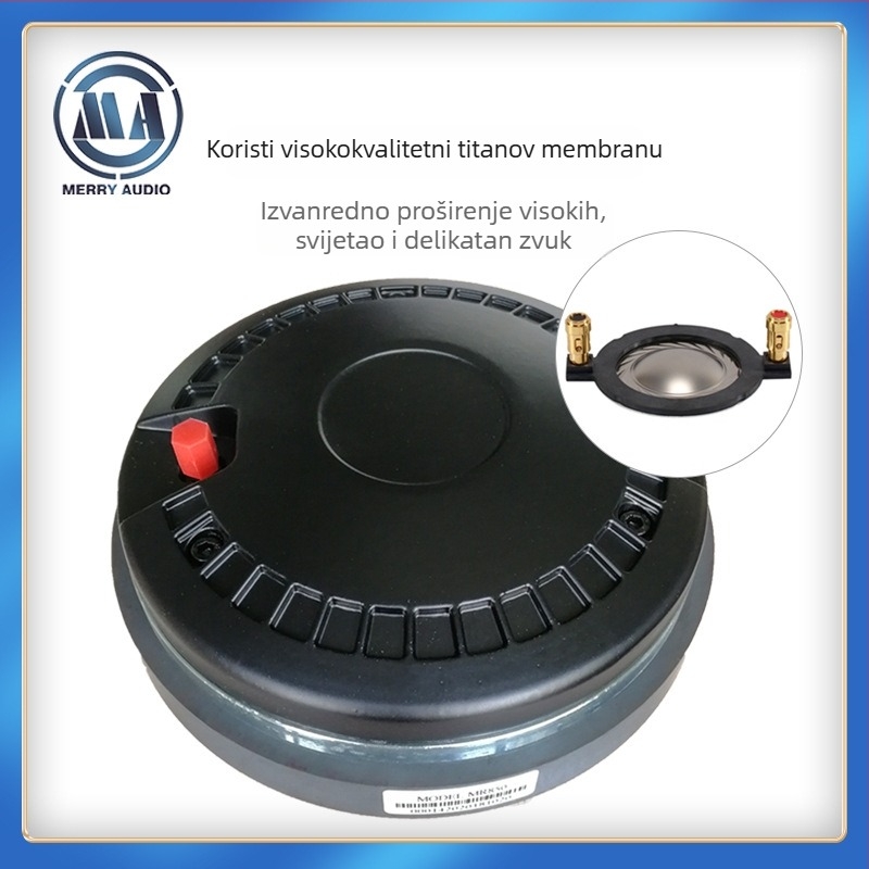 Tweeter pogon MR850 (110W, 8Ω) za vanjsku profesionalnu audio opremu — frekvencijski raspon 600-18, osjetljivost 108.5 dB