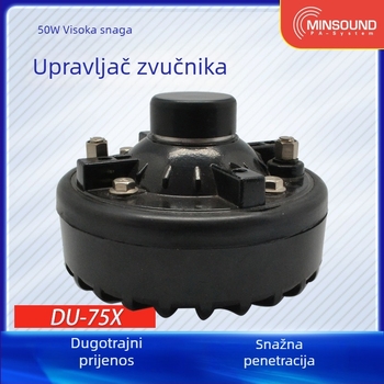 Min-sound 75W tweeter driver DU-75X, jedinstveni driver, papirnata membrana, vanjski magnetski sklop, usmjerenost 1
