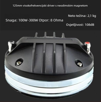 Tweeter s neodimijskim magnetom, visoka snaga, snažan magnetski pogon, visokokvalitetan zvuk