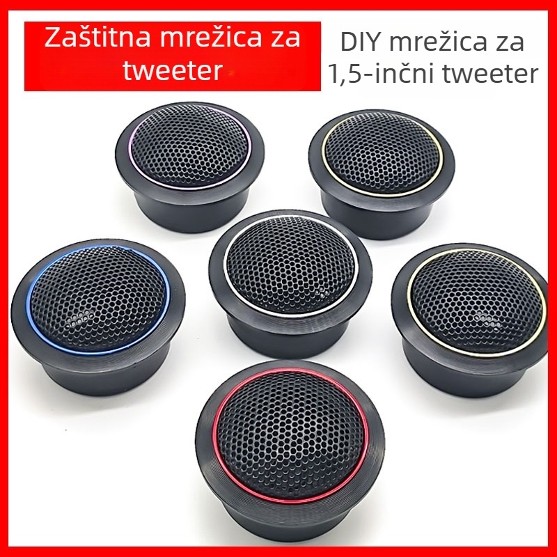 Auto tweeter gril s mrežicom za ploču A-pilara, univerzalni prilagodljivi model