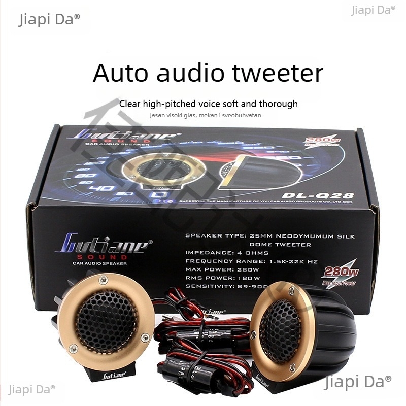 Auto tweeter par s bazom kondenzatora, 4 Ω, 89 dB/W, 25 mm zavojnica
