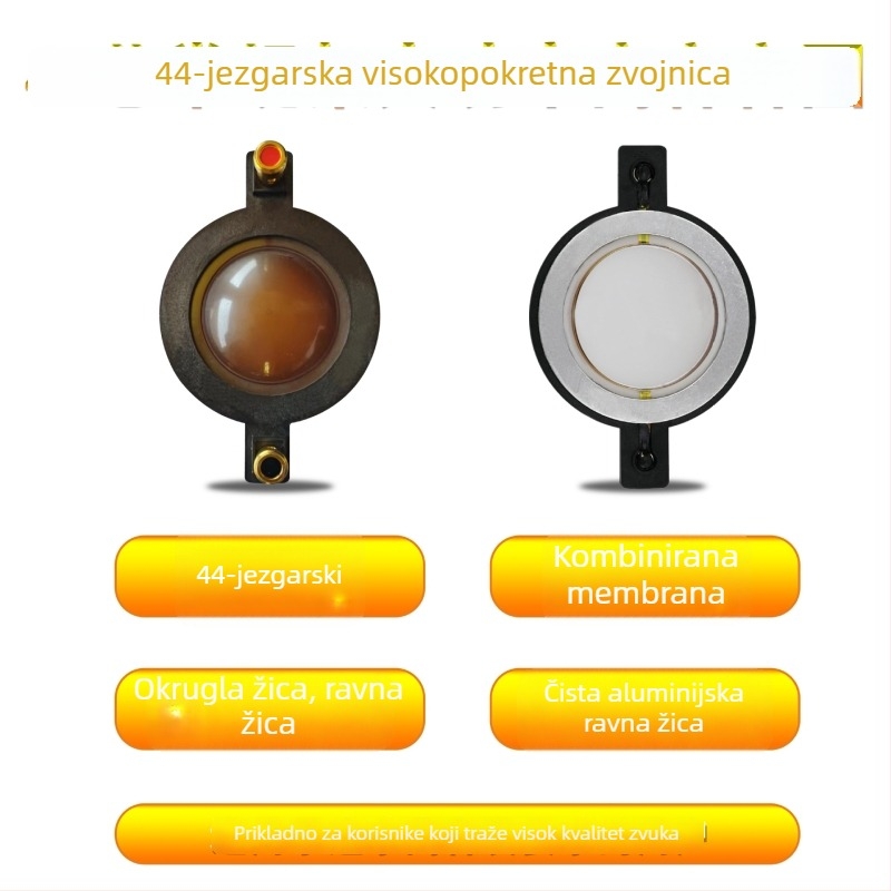 Impuman Tweeter Horn Driver Head – Polimerna Membrana, Ravna Žica, Visoka Snaga