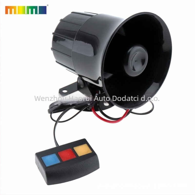 Auto/motocikl alarmni rog HR-1301A-3, 12/24V, 20W, 110dB, 8Ω