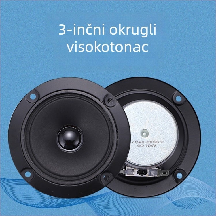 Tweeter s direktnim zračenjem, visokofrekvencijski, 4 Ω, 10 W