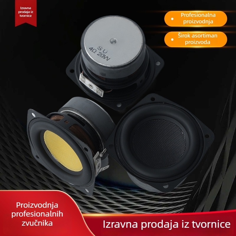 52 mm tweeter s membranom od svilenog filma i neodim magnetom, unutarnji magnetski krug, 2 inča, sveobuhvatna usmjerenost za sigurnosni nadzor