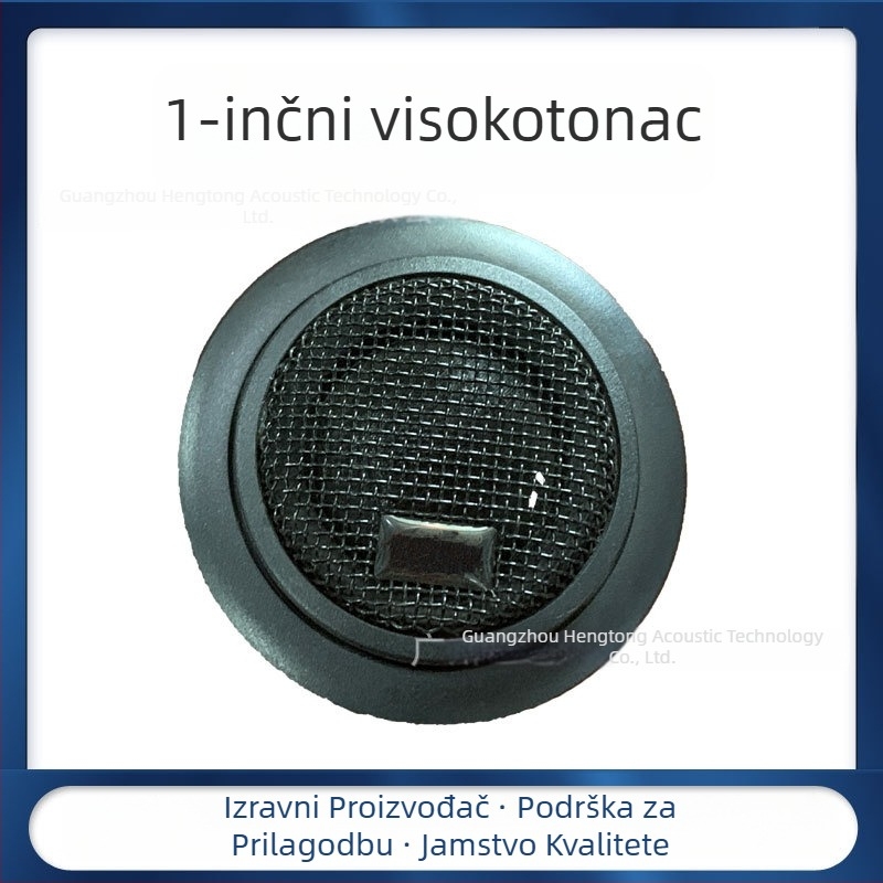 Klakson za auto s visoko-tonskom glavom, impedancija 4 Ω, zvučnost 90,5 dB, univerzalna kompatibilnost.