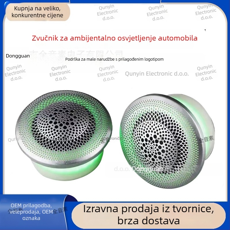 Automobilski srednjetonski zvučnik s ambijentalnim osvjetljenjem, 60 mm, 25-50 W, 4 Ω, 91 dB, 250-18 kHz