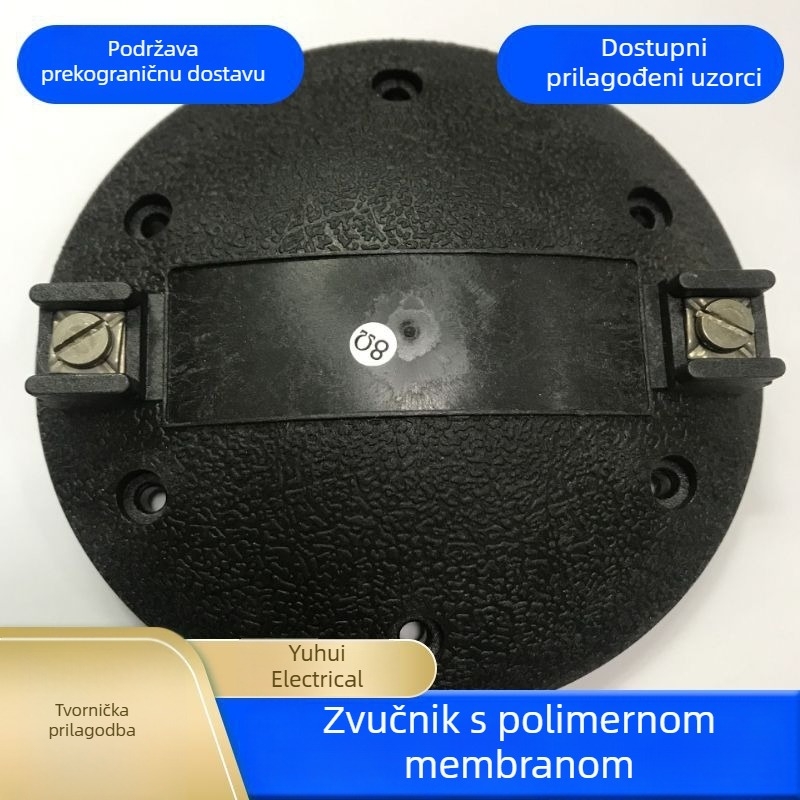 Titanijev visokotonac s membranom, promjer 76,2 mm, rogasti pogonski okvir