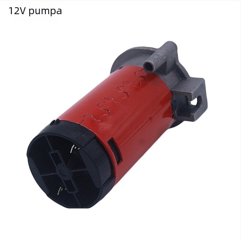 12V automobilski rog s kompresijskom pumpom, visok ton, 24V za kamione, brodove i vlakove – Model 55656, srebrni, promjer otvora 13 mm, 8 Ω, 115 dB