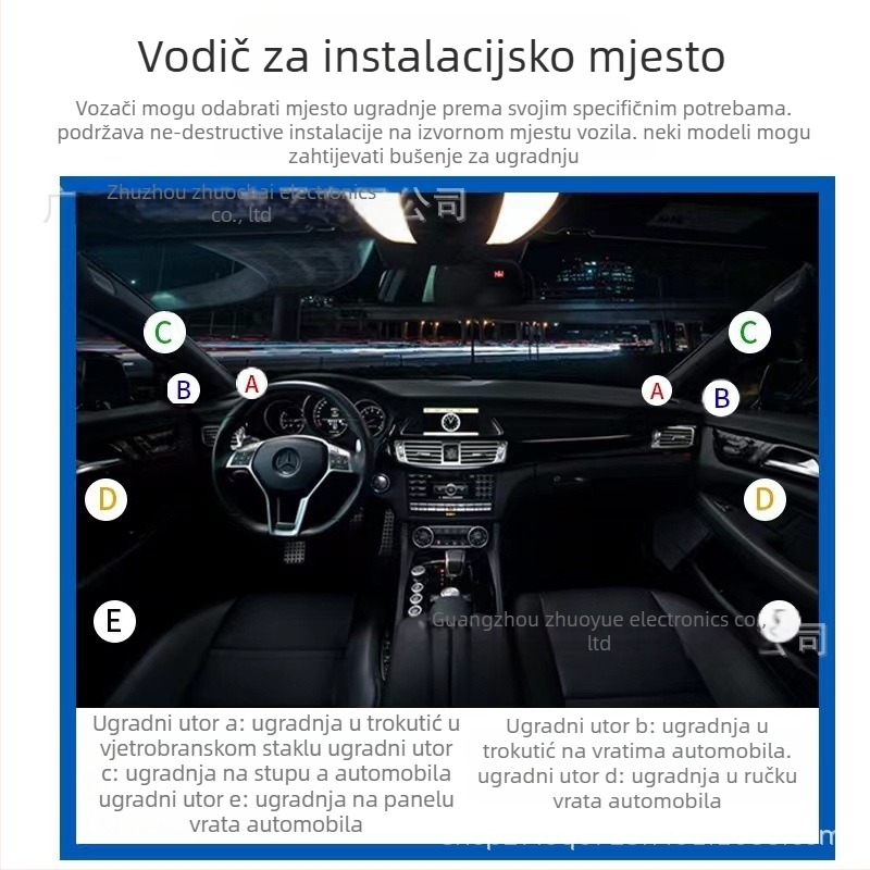 Automobilski tweeter KX-2501, universalna kompatibilnost, impedancija 4 Ω, 92 dB SPL