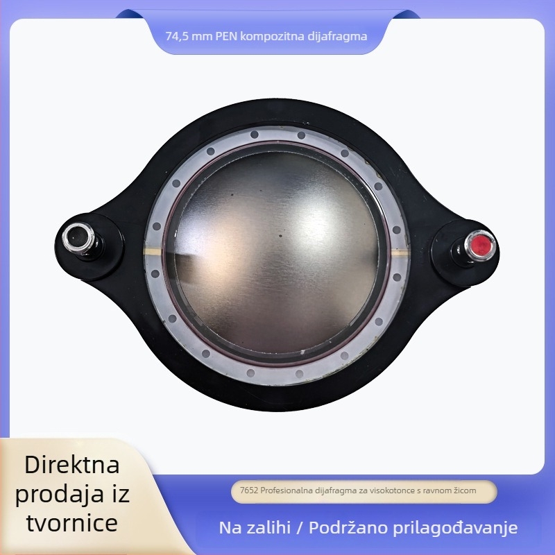 74,5 mm tweeter membrana s pogonom i rogom – koaksijalni sklop za zvučnik
