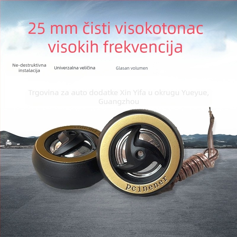 TS250 auto tweeter par – model S250, snaga 120W, impedancija 4Ω, osjetljivost 90dB, napajanje 12V