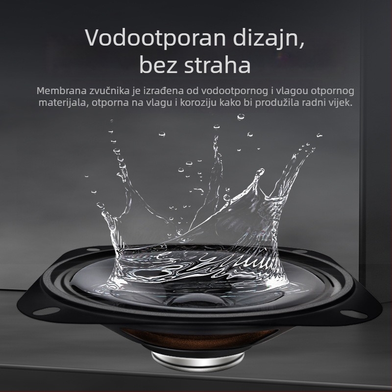 ERQU Koaksijalni vodootporni zvučnik, 8 Ω, 15 W, Neodimijski magnet, Cijeli raspon srednjih i visokih frekvencija